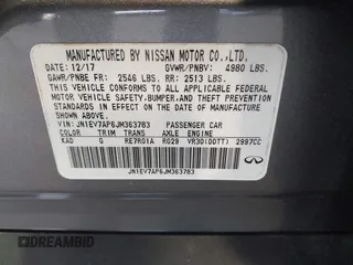 2018 Infiniti Q50 Luxe with VIN JN1EV7AP6JM363783, listed as a IAAI auction lot 42027040 with 41,020 mi miles and . Bid and sale history available at DreamBid. Image 9.