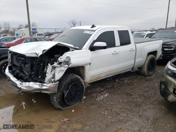 2018 Chevrolet Silverado 1500 LT with VIN 1GCVKREC8JZ155111, listed as a Copart auction lot 46177495 with 145,673 mi miles and Salvage Title. Bid and sale history available at carsss.com. Image 1.