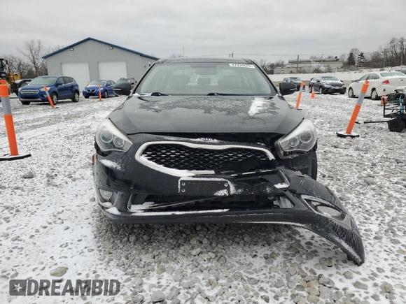2014 Kia Cadenza Premium with VIN KNALN4D75E5145832, listed as a Copart auction lot 47038625 with 120,013 mi miles and Salvage Title. Bid and sale history available at carsss.com. Image 5.
