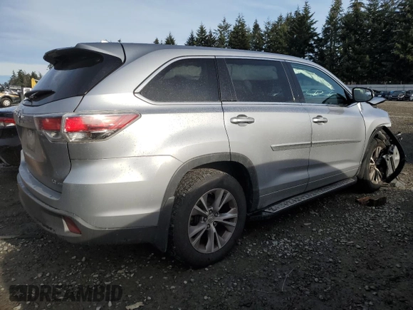2015 Toyota Highlander LE z VIN 5TDBKRFH7FS140122, wystawiony jako Copart lot #83716114 z przebiegiem 97 877 mil mil oraz Szkoda całkowita • Salvage title. Historia ofert i sprzedaży dostępna na DreamBid. Obrazek 3.