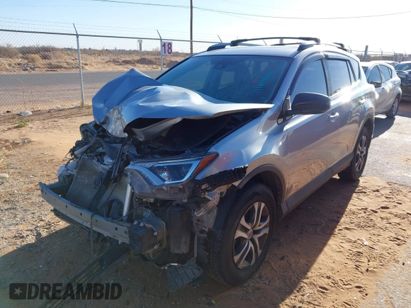 2017 Toyota RAV4 LE with VIN 2T3BFREV2HW672794, listed as a IAAI auction lot 41814820 with 115,721 mi miles and . Bid and sale history available at DreamBid. Image 2.