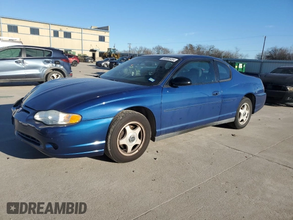 2003 Chevrolet Monte Carlo LS with VIN 2G1WW12E639412823, listed as a Copart auction lot 86990454 with 90,147 mi miles and Salvage Title. Bid and sale history available at carsss.com. Image 1.