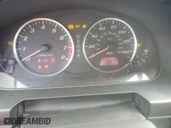 2008 Mazda 6 i Sport VE with VIN 1YVHP80C785M45688, listed as a Copart auction lot 47187665 with 137,205 mi miles and Salvage Title. Bid and sale history available at carsss.com. Image 9.
