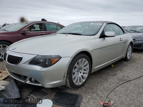 2005 BMW 6 Series 645Ci with VIN WBAEK73495B323494, listed as a Copart auction lot 75930244 with 85,774 mi miles and Salvage Title. Bid and sale history available at DreamBid. Image 1.