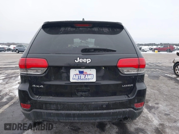 2019 Jeep Grand Cherokee Laredo E with VIN 1C4RJFAGXKC834233, listed as a IAAI auction lot 41392437 with 81,005 mi miles. Bid and sale history available at carsss.com. Image 17.
