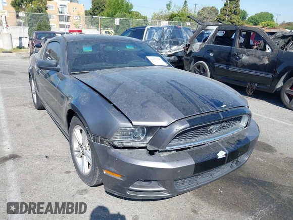 2014 Ford Mustang V6 with VIN 1ZVBP8AM9E5210284, listed as a IAAI auction lot 41957298 with 108,579 mi miles. Bid and sale history available at carsss.com. Image 1.