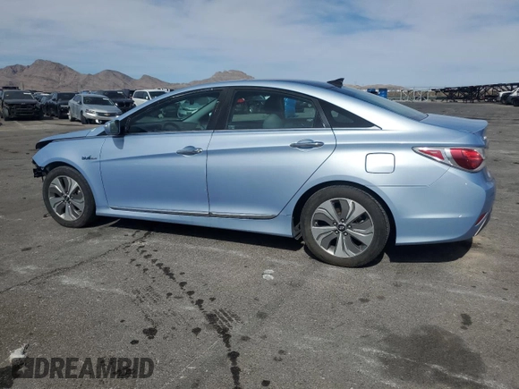 2015 Hyundai Sonata Hybrid Limited with VIN KMHEC4A48FA128958, listed as a Copart auction lot 49995725 with 100,631 mi miles and Salvage Title. Bid and sale history available at carsss.com. Image 2.