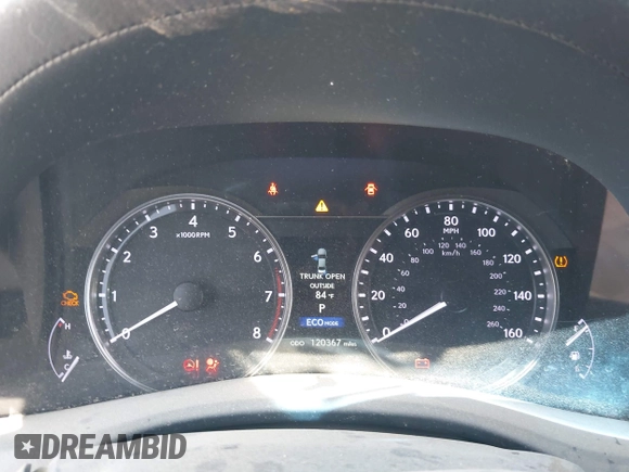 2013 Lexus GS 350 with VIN JTHCE1BL9D5009136, listed as a IAAI auction lot 41899424 with 120,367 mi miles and . Bid and sale history available at DreamBid. Image 7.