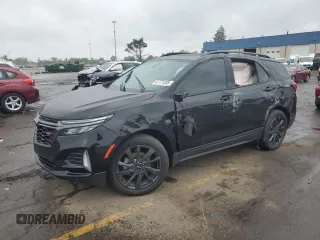 2023 Chevrolet Equinox RS with VIN 3GNAXMEGXPL108627, listed as a Copart auction lot 61771335 with 28,533 mi miles and Salvage title. Bid and sale history available at DreamBid. Image 1.