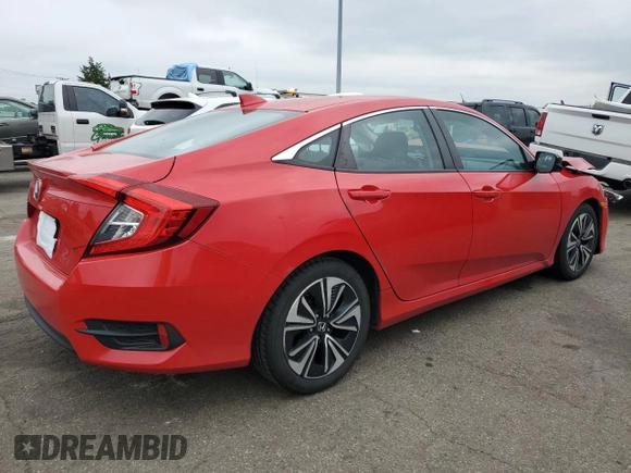 2016 Honda Civic EX-T with VIN 2HGFC1F36GH648281, listed as a Copart auction lot 58599385 with 131,145 mi miles and Salvage title. Bid and sale history available at DreamBid. Image 3.