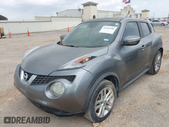2015 Nissan Juke S with VIN JN8AF5MR8FT512769, listed as a IAAI auction lot 42102306 with 74,952 mi miles. Bid and sale history available at carsss.com. Image 6.