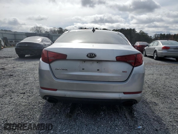 2013 Kia Optima LX with VIN KNAGM4A7XD5359741, listed as a Copart auction lot 48238665 with 181,279 mi miles and Non Repairable. Bid and sale history available at carsss.com. Image 6.