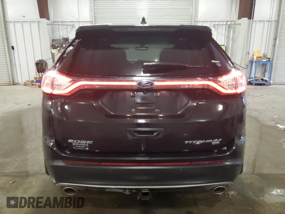 2015 Ford Edge Titanium with VIN 2FMTK4K82FBC34158, listed as a Copart auction lot 44114675 with 146,139 mi miles and Salvage Title. Bid and sale history available at carsss.com. Image 6.