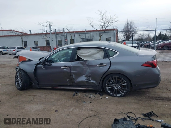 2017 Infiniti Q70L 3.7 with VIN JN1BY1PR9HM210745, listed as a IAAI auction lot 41511737 with 75,978 mi miles. Bid and sale history available at carsss.com. Image 13.