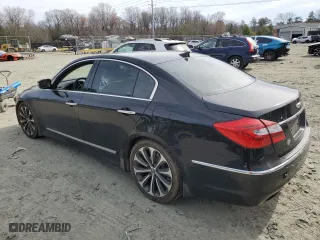 2013 Hyundai Genesis 5.0L R-Spec with VIN KMHGC4DH8DU245961, listed as a Copart auction lot 48673855 with 120,579 mi miles and Salvage Title. Bid and sale history available at carsss.com. Image 2.