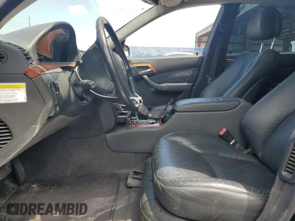 2006 Mercedes-Benz S 430 with VIN WDBNG70J56A473445, listed as a Copart auction lot 57299425 with 145,553 mi miles and Salvage title. Bid and sale history available at DreamBid. Image 7.