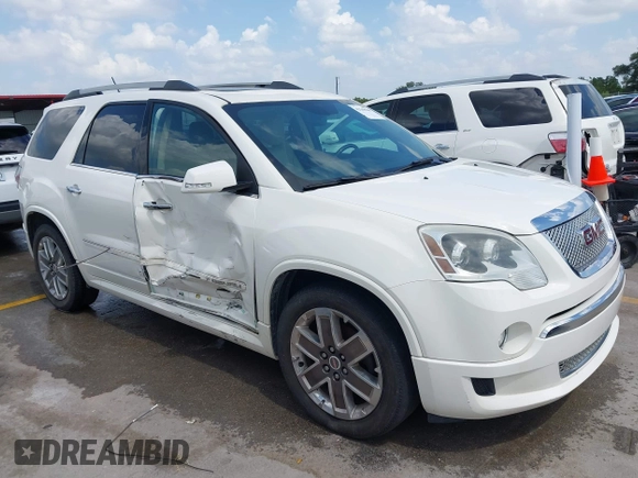 2012 GMC Acadia Denali with VIN 1GKKVTEDXCJ210342, listed as a IAAI auction lot 42549900 with 241,440 mi miles and . Bid and sale history available at DreamBid. Image 1.