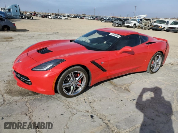 2017 Chevrolet Corvette 1LT with VIN 1G1YB2D74H5102117, listed as a Copart auction lot 41619615 with 28,631 mi miles and Salvage Title. Bid and sale history available at carsss.com. Image 1.