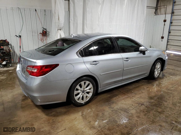 2017 Subaru Legacy Premium with VIN 4S3BNAD6XH3018546, listed as a Copart auction lot 45957255 with 0 mi miles and Salvage Title. Bid and sale history available at carsss.com. Image 3.