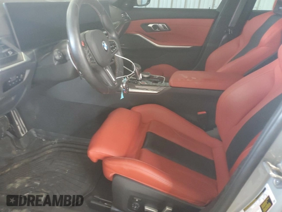 2023 BMW M3 Competition xDrive z VIN WBS43AY04PFN47162, wystawiony jako Copart lot #89130455 z przebiegiem 7434 mil mil oraz Szkody całkowita. Historia ofert i sprzedaży dostępna na DreamBid. Obrazek 7.