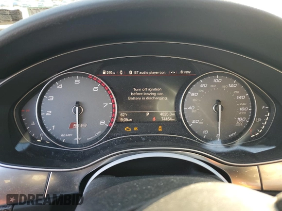 2016 Audi S6 Prestige z VIN WAUH2AFC1GN151508, wystawiony jako Copart lot #46360404 z przebiegiem 74 464 mil mil oraz . Historia ofert i sprzedaży dostępna na DreamBid. Obrazek 9.