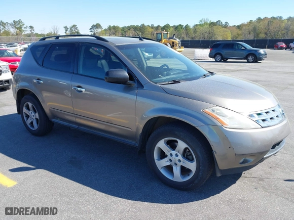 2003 Nissan Murano SL with VIN JN8AZ08T33W110622, listed as a IAAI auction lot 41846987 with 143,167 mi miles. Bid and sale history available at carsss.com. Image 1.