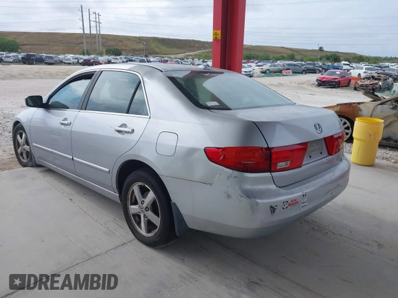 2005 Honda Accord EX-L z VIN 1HGCM668X5A009454, wystawiony jako IAAI lot #41082566 z przebiegiem 206 652 mil mil oraz . Historia ofert i sprzedaży dostępna na DreamBid. Obrazek 3.