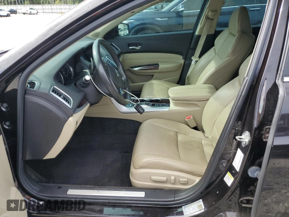 2015 Acura TLX V6 Advance with VIN 19UUB2F7XFA015315, listed as a Copart auction lot 58861154 with 88,858 mi miles and Salvage Title. Bid and sale history available at carsss.com. Image 7.