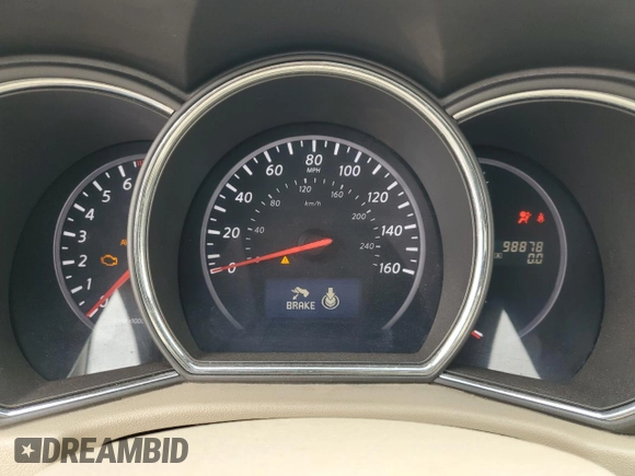 2012 Nissan Murano SV with VIN JN8AZ1MW0CW219609, listed as a Copart auction lot 50136455 with 98,878 mi miles and Salvage Title. Bid and sale history available at carsss.com. Image 9.
