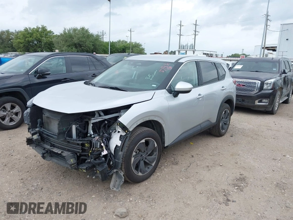 2024 Nissan Rogue SV with VIN 5N1BT3BA7RC677593, listed as a IAAI auction lot 42158369 with 36,326 mi miles and . Bid and sale history available at carsss.com. Image 19.