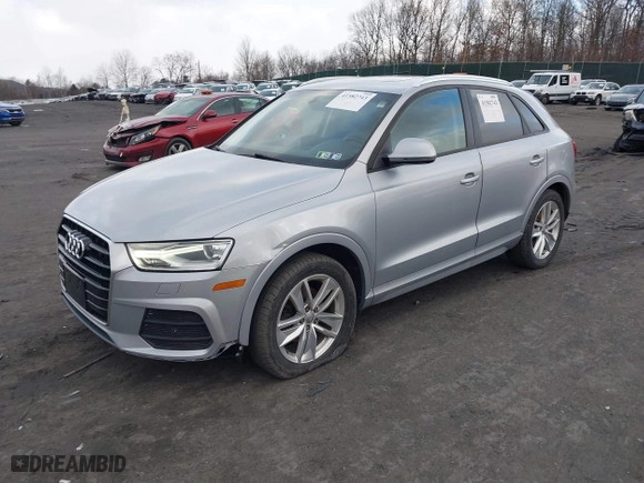 2017 Audi Q3 Premium with VIN WA1ECCFS1HR014286, listed as a IAAI auction lot 41582743 with 105,585 mi miles. Bid and sale history available at carsss.com. Image 17.
