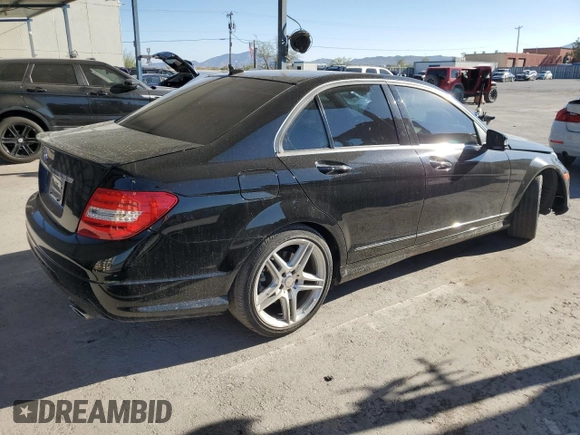 2013 Mercedes-Benz C 350 Sport with VIN WDDGF5HBXDA851812, listed as a Copart auction lot 72646034 with 56,788 mi miles and Salvage Title. Bid and sale history available at DreamBid. Image 3.