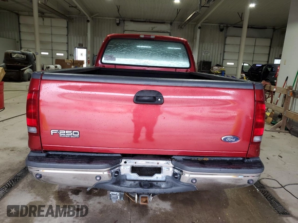 2001 Ford Super Duty F-250 XL with VIN 1FTNX21F31EC89279, listed as a Copart auction lot 51473505 with 155,130 mi miles and Salvage Title. Bid and sale history available at carsss.com. Image 6.