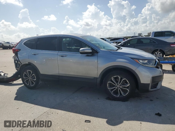 2020 Honda CR-V EX with VIN 7FARW1H56LE006181, listed as a Copart auction lot 60908525 with 60,614 mi miles and Salvage title. Bid and sale history available at DreamBid. Image 4.