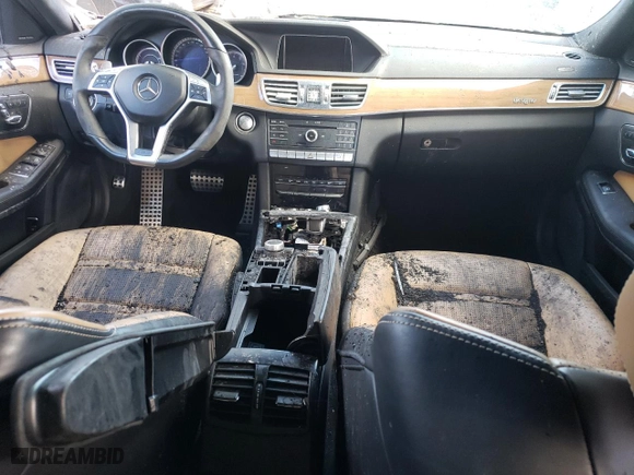 2016 Mercedes-Benz E-Class AMG E 63 S with VIN WDDHF7GB0GB216405, listed as a Copart auction lot 49683714 with 0 mi miles and Salvage Title. Bid and sale history available at carsss.com. Image 8.