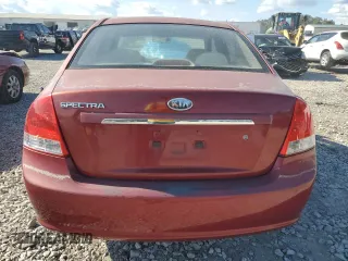 2009 Kia Spectra EX with VIN KNAFE221595630820, listed as a Copart auction lot 72431004 with 136,469 mi miles and Salvage Title. Bid and sale history available at carsss.com. Image 6.