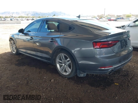 2019 Audi A5 Sportback Premium with VIN WAUANCF51KA060972, listed as a IAAI auction lot 41783485 with 98,456 mi miles. Bid and sale history available at carsss.com. Image 3.