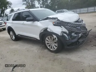 2021 Ford Explorer Limited with VIN 1FMSK7FH8MGA52252, listed as a Copart auction lot 52194755 with 59,484 mi miles and Salvage Title. Bid and sale history available at carsss.com. Image 4.