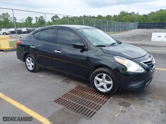 2019 Nissan Versa Sedan SV with VIN 3N1CN7AP6KL836259, listed as a IAAI auction lot 42106727 with 135,385 mi miles. Bid and sale history available at carsss.com. Image 1.