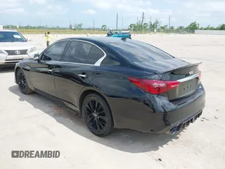 2019 Infiniti Q50 3.0t Signature Edition with VIN JN1EV7AP6KM513666, listed as a IAAI auction lot 42147392 with 99,798 mi miles. Bid and sale history available at carsss.com. Image 3.