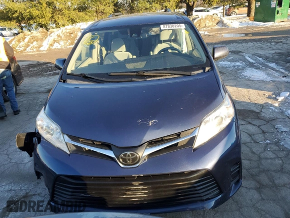 2020 Toyota Sienna LE Auto Access Seat with VIN 5TDKZ3DC7LS023636, listed as a Copart auction lot 87830205 with 70,282 mi miles and Salvage Title. Bid and sale history available at carsss.com. Image 5.