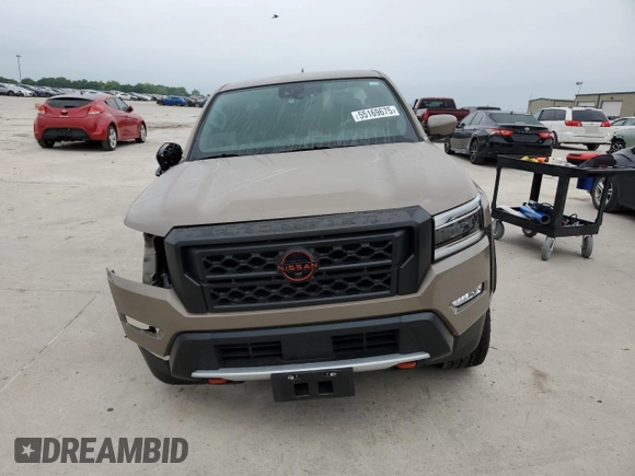 2024 Nissan Frontier SL with VIN 1N6ED1EJ4RN657334, listed as a Copart auction lot 55169675 with 5,706 mi miles and Salvage title. Bid and sale history available at DreamBid. Image 5.