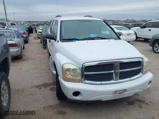 2005 Dodge Durango SLT with VIN 1D4HD48NX5F570058, listed as a IAAI auction lot 41616782 with 165,532 mi miles. Bid and sale history available at carsss.com. Image 1.