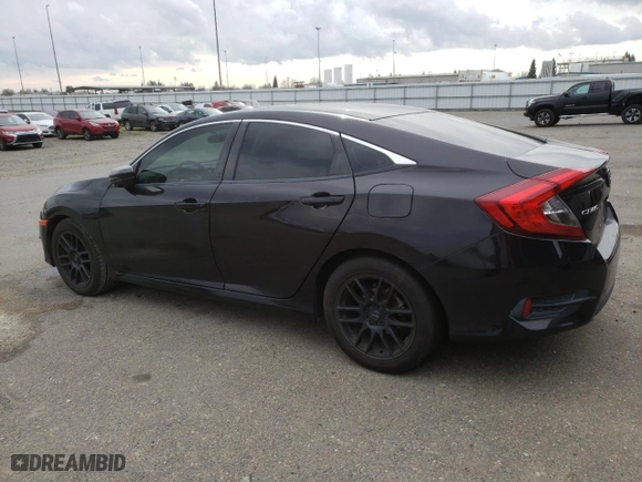 2018 Honda Civic Sedan LX with VIN 2HGFC2F50JH521833, listed as a Copart auction lot 48082415 with 104,285 mi miles and Salvage Title. Bid and sale history available at carsss.com. Image 2.