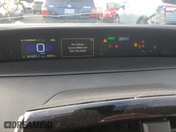 2021 Toyota Prius L Eco with VIN JTDKAMFUXM3149611, listed as a Copart auction lot 44269505 with 81,437 mi miles and Salvage title. Bid and sale history available at DreamBid. Image 9.