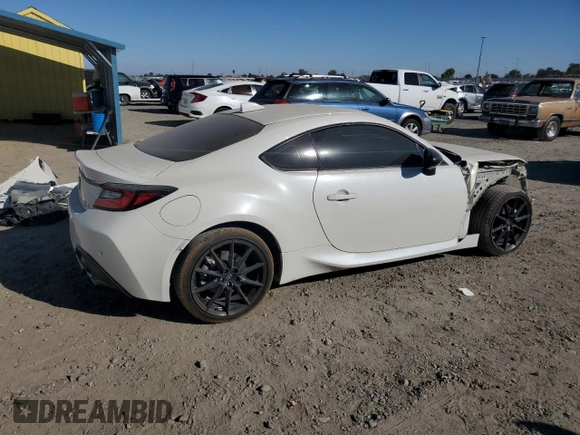 2022 Toyota GR86 Premium with VIN JF1ZNBF1XN8750279, listed as a Copart auction lot 73653544 with 62,556 mi miles and Salvage Title. Bid and sale history available at carsss.com. Image 3.