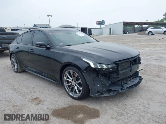 2020 Cadillac CT5 V-Series with VIN 1G6DR5RW9L0145203, listed as a IAAI auction lot 42275331 with 38,027 mi miles and . Bid and sale history available at DreamBid. Image 1.