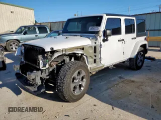2016 Jeep Wrangler Unlimited Sahara with VIN 1C4HJWEG6GL218719, listed as a Copart auction lot 56065235 with 96,061 mi miles and Salvage title. Bid and sale history available at DreamBid. Image 1.