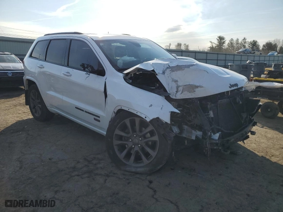 2016 Jeep Grand Cherokee Limited 75th Anniversary with VIN 1C4RJFBG5GC463603, listed as a Copart auction lot 50535785 with 125,259 mi miles and Salvage Title. Bid and sale history available at carsss.com. Image 4.