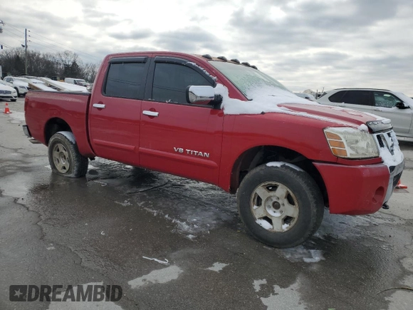 2005 Nissan Titan SE with VIN 1N6AA07B95N510959, listed as a Copart auction lot 46079125 with 376,245 mi miles and Clean Title. Bid and sale history available at carsss.com. Image 4.
